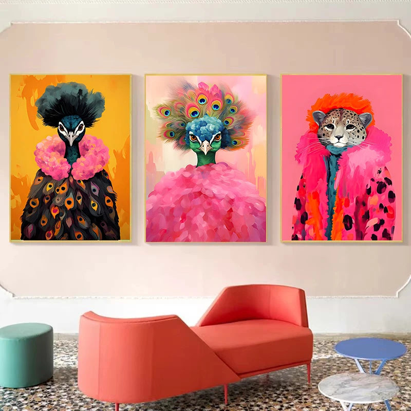 Vibrant Animal Art Prints