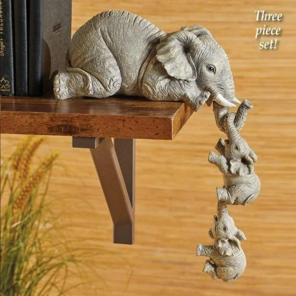 Adorable Elephant Hug Decor