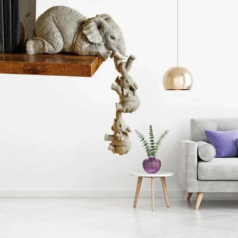Adorable Elephant Hug Decor